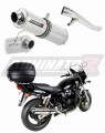 exhaust muffler DOMINATOR homologated road legal ROUND fits the motorcycle GSX 750 INAZUMA 1998   2003