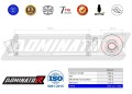 DOMINATOR Homológ ROUND kipufogó hangtompító GSX 1200 INAZUMA 1999 - 2000 motorkerékpárhoz 2