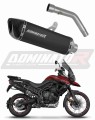exhaust muffler DOMINATOR HP6 BLACK fits the motorcycle Triumph Tiger 800 XCA 2018   2020