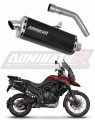 exhaust muffler DOMINATOR P7 BLACK fits the motorcycle Triumph Tiger 800 XCA 2018   2020