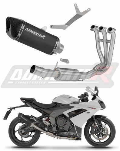 exhaust muffler DOMINATOR HP6 BLACK fits the motorcycle Triumph Daytona 660 2024   2026