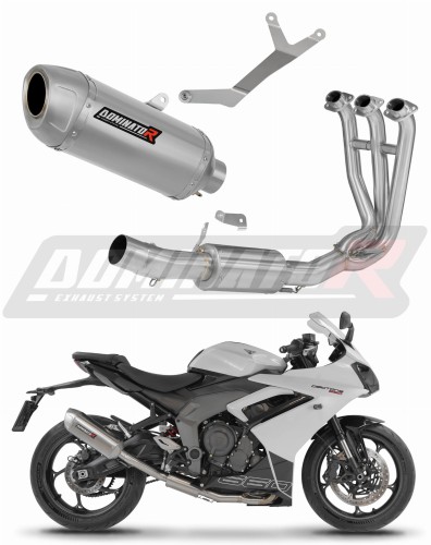 exhaust muffler DOMINATOR S6 fits the motorcycle Triumph Daytona 660 2024   2026