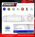 exhaust muffler DOMINATOR S6 BLACK fits the motorcycle Triumph Daytona 660 2024   2026 7