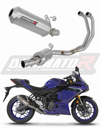 komplett kipufogórendszer DOMINATOR Full System OV G2 dobbal, amely illeszkedik a Yamaha YZF-R3 2025 - 2026 motorkerékpárhoz