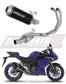 teljes kipufogórendszer DOMINATOR OV G2 FEKETE dobbal, amely illeszkedik a Yamaha YZF-R3 2025 - 2026 motorkerékpárhoz