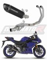 DOMINATOR teljes kipufogórendszer HP8 FEKETE hangtompítóval Yamaha YZF-R3 2025 - 2026 motorkerékpárhoz