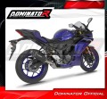 complete exhaust system with muffler DOMINATOR Full System HP8 BLACK fits the motorcycle Yamaha YZF R3 2025   2026 4