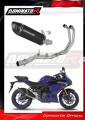 komplett kipufogórendszer DOMINATOR Full System HP8 FEKETE dobbal, amely illeszkedik a Yamaha YZF-R3 2025 - 2026 motorkerékpárhoz 2