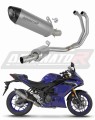 teljes kipufogórendszer DOMINATOR HP8 Titán dobbal, amely illeszkedik a Yamaha YZF-R3 2019 - 2024 motorkerékpárhoz