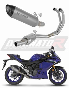 Yamaha YZF-R3 2019 - 2024 Teljes rendszer Leömlő kipufogó titán dob HP8 EX + dB killer