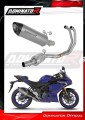 complete exhaust system with muffler DOMINATOR Full System titanium HP8 fits the motorcycle Yamaha YZF R3 2019   2024 2