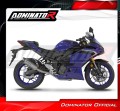 complete exhaust system with muffler DOMINATOR Full System titanium HP8 fits the motorcycle Yamaha YZF R3 2019   2024 5