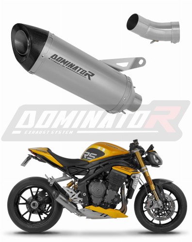 exhaust muffler DOMINATOR titanium HP8 fits the motorcycle Triumph Speed Triple 1200 RS / RR 2021   2024