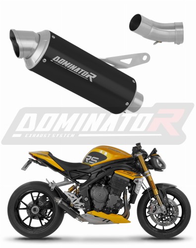 DOMINATOR GPF FEKETE kipufogó dob Triumph Speed Triple 1200 RS / RR 2021 - 2024 motorkerékpárhoz