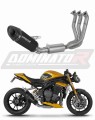 teljes DOMINATOR Full System HP8 FEKETE kipufogórendszer Triumph Speed Triple 1200 RS / RR 2021 - 2024 motorkerékpárhoz