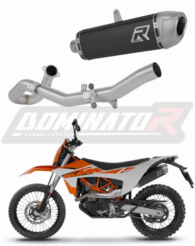kompletny układ wydechowy z tłumikiem DOMINATOR Full System S6 CZARNY pasujący do motocykla KTM 690 SMC-R 2026