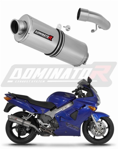 DOMINATOR Ovális kipufogó dob, amely illeszkedik a Honda VFR 800 Fi 1998 - 2001 motorkerékpárhoz