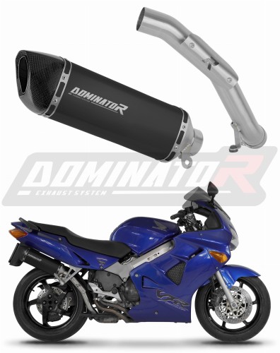 DOMINATOR HP6 FEKETE kipufogó dob Honda VFR 800 Fi 1998 - 2001 motorkerékpárhoz