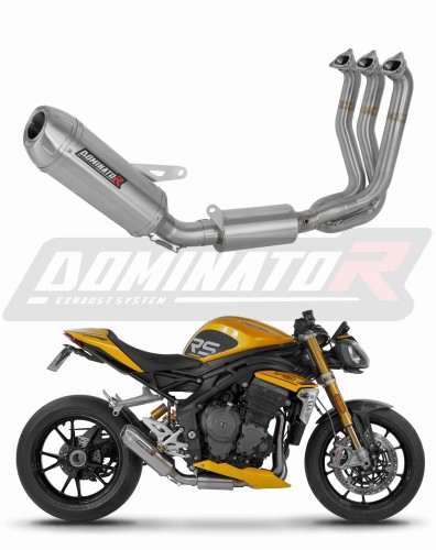 complete exhaust system with muffler DOMINATOR Full System S3 fits the motorcycle Triumph Speed Triple 1200 RS / RR 2021   2024
