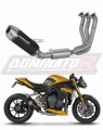 teljes DOMINATOR kipufogórendszer S3 FEKETE dobbal, amely illeszkedik a Triumph Speed Triple 1200 RS / RR 2021 - 2024 motorkerékpárhoz
