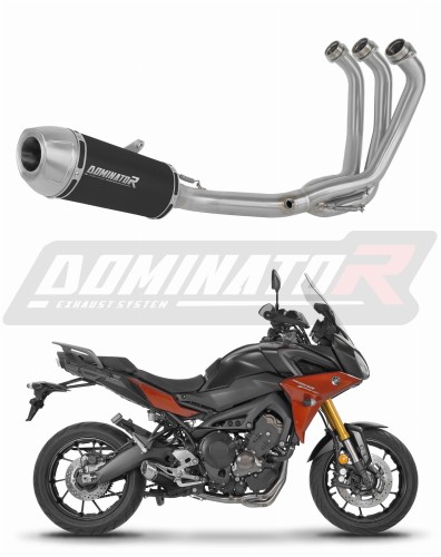 teljes kipufogórendszer DOMINATOR Full System S3 FEKETE hangtompítóval, amely illeszkedik a Yamaha MT 09 Tracer 900 / GT 2015 - 2020 motorkerékpárhoz
