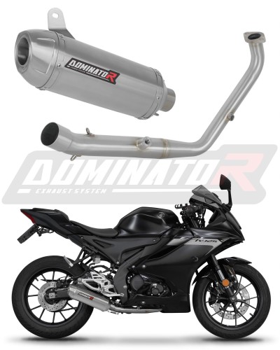 complete exhaust system with muffler DOMINATOR Full System S3 fits the motorcycle Yamaha YZF R125 2024   2026