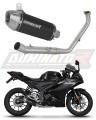 teljes DOMINATOR kipufogórendszer S3 FEKETE dobbal, amely illik a Yamaha YZF R125 2024 - 2026 motorkerékpárhoz