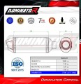 teljes kipufogó rendszer DOMINATOR Full System S3 FEKETE hangtompítóval, amely illeszkedik a Yamaha YZF R125 2019 - 2020 motorkerékpárhoz 5
