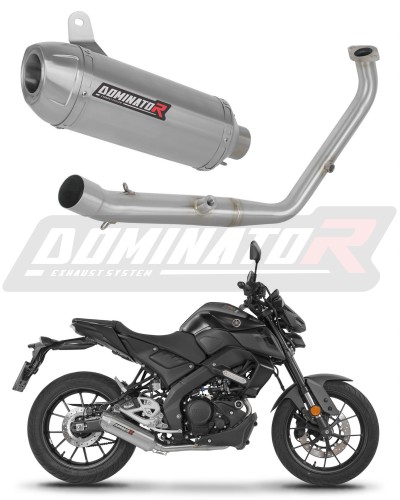 teljes kipufogórendszer DOMINATOR Full System S3 kipufogódobbal, amely illeszkedik a Yamaha MT 125 2024 - 2026 motorkerékpárhoz