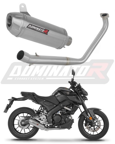 exhaust muffler DOMINATOR Full System S3 fits the motorcycle Yamaha MT 125 2020