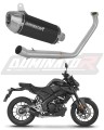 komplett DOMINATOR Full System S3 FEKETE kipufogórendszer hangtompítóval Yamaha MT 125 2020 motorkerékpárhoz
