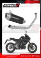 complete exhaust system with muffler DOMINATOR Full System S3 BLACK fits the motorcycle Yamaha MT 125 2020  2