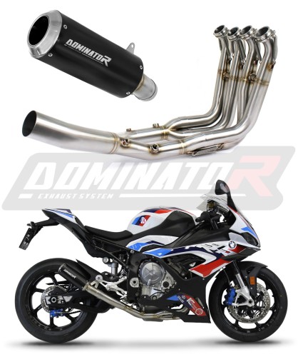 complete exhaust system with muffler DOMINATOR Full System GP BLACK fits the motorcycle BMW M1000RR 2020   2024 2