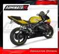 DOMINATOR GP FEKETE kipufogó dob, amely illeszkedik a Suzuki GSXR 600 K1-K5 2001 - 2005 motorkerékpárhoz 5