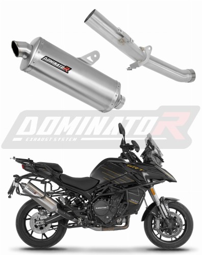 exhaust muffler DOMINATOR P7 fits the motorcycle QJMOTOR SRT 900 S / SX 2025   2026