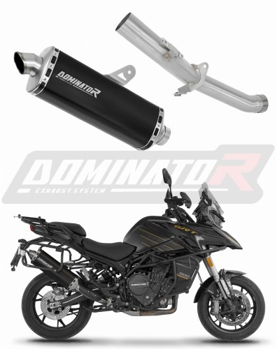 DOMINATOR P7 FEKETE kipufogó dob QJMOTOR SRT 900 S / SX 2025 - 2026 motorkerékpárhoz
