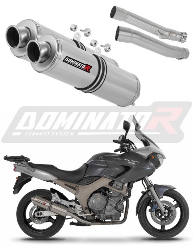 exhaust muffler DOMINATOR ROUND fits the motorcycle Yamaha TDM 900 2002   2013