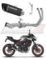 teljes kipufogórendszer DOMINATOR HP6 FEKETE dobbal a Kawasaki Z650 2023 - 2026 motorkerékpárhoz