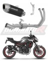 komplett DOMINATOR kipufogórendszer S6 FEKETE dobbal a Kawasaki Z650 2023 - 2026 motorkerékpárhoz