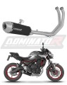 komplett kipufogórendszer DOMINATOR Full System S3 FEKETE dobbal, amely illeszkedik a Kawasaki Ninja 650 2023 - 2026 motorkerékpárhoz