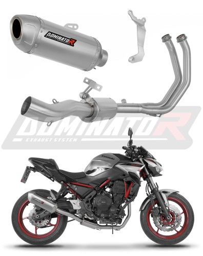 complete exhaust system with muffler DOMINATOR Full System S6 fits the motorcycle Kawasaki Ninja 650 2023   2026