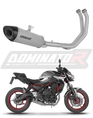 complete exhaust system with muffler DOMINATOR Full System titanium HP8 fits the motorcycle Kawasaki Z650 2023   2026