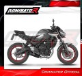 teljes DOMINATOR Full System HP8 FEKETE kipufogórendszer hangtompítóval Kawasaki Z650 2023 - 2026 motorkerékpárhoz 5