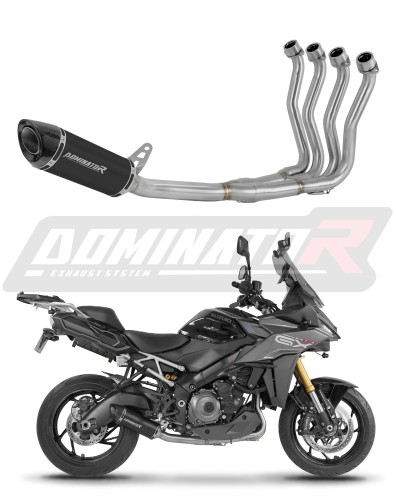 DOMINATOR Full System HP8 FEKETE kipufogódobbal ellátott teljes kipufogórendszer Suzuki GSX-S 1000 GX 2024 motorkerékpárhoz