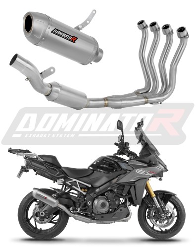 komplett DOMINATOR Full System S6 EX kipufogórendszer Suzuki GSX-S 1000 GX 2024 motorkerékpárhoz