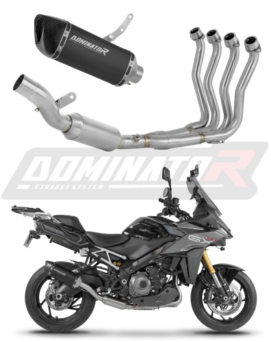 complete exhaust system with muffler DOMINATOR Full System HP6 BLACK EX fits the motorcycle Suzuki GSX S 1000 GX 2025   2026