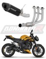 DOMINATOR teljes kipufogórendszer HP8 FEKETE kipufogódobbal a Triumph STREET TRIPLE 765 S / R / RS 2023 - 2024 motorkerékpárhoz 4