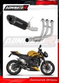 complete exhaust system with muffler DOMINATOR Full System HP8 BLACK fits the motorcycle Triumph STREET TRIPLE 765 S / R / RS 2023   2024 6