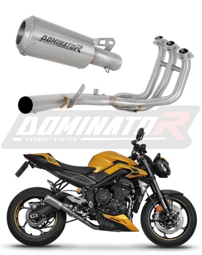 complete exhaust system with muffler DOMINATOR Full System GPS fits the motorcycle Triumph Street Triple 765 RS 2024   2025 4