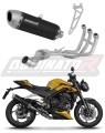 teljes kipufogórendszer DOMINATOR Full System S6 FEKETE kipufogódobbal a Triumph Street Triple 765 RS 2024 - 2025 motorkerékpárhoz 5